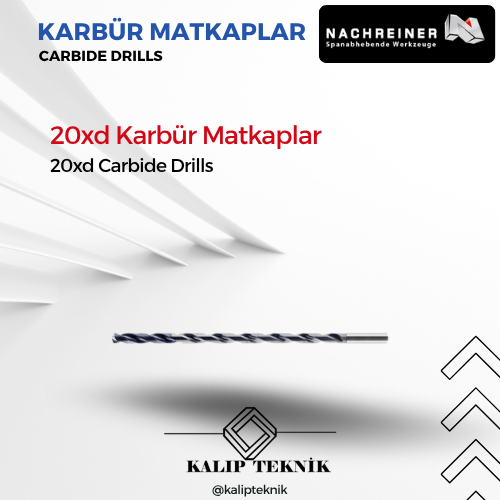 20xD Karbür Matkaplar